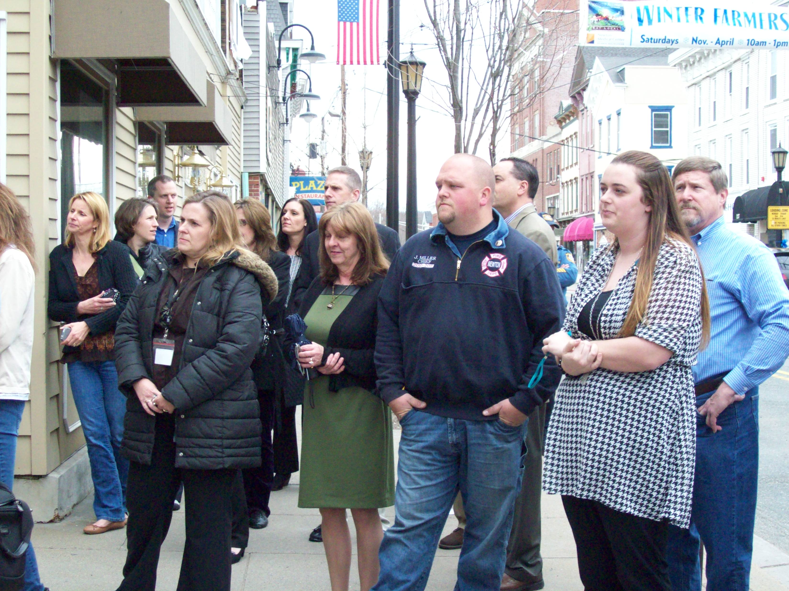 Attendees at Newton's 150th Anniversary