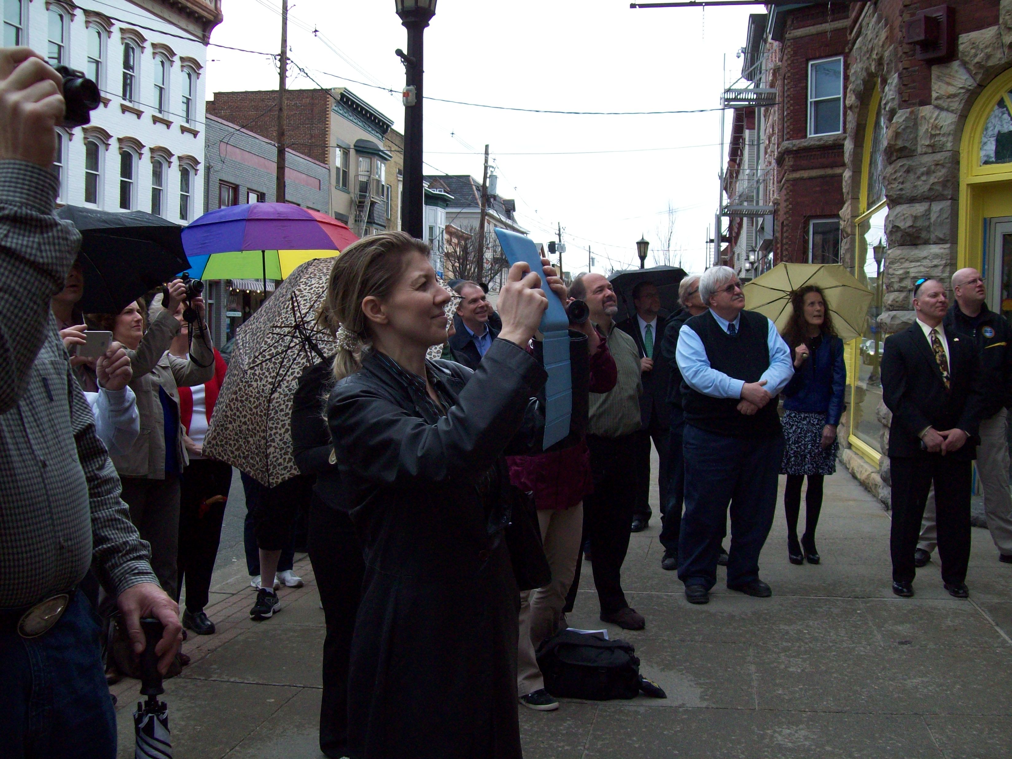 Attendees at Newton's 150th Anniversary